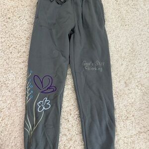 elevated faith grey sweatpants